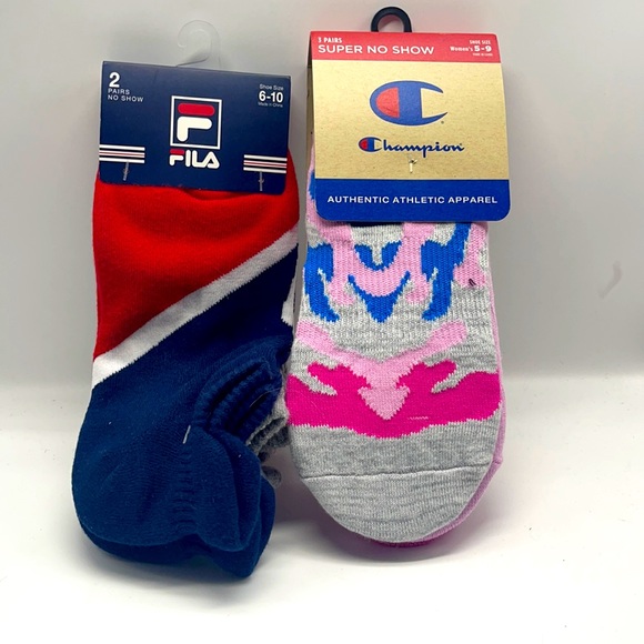 Ladies Fila & Champion Ankle Sock Bundle - Picture 1 of 7